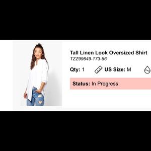 Oversized linen shirt